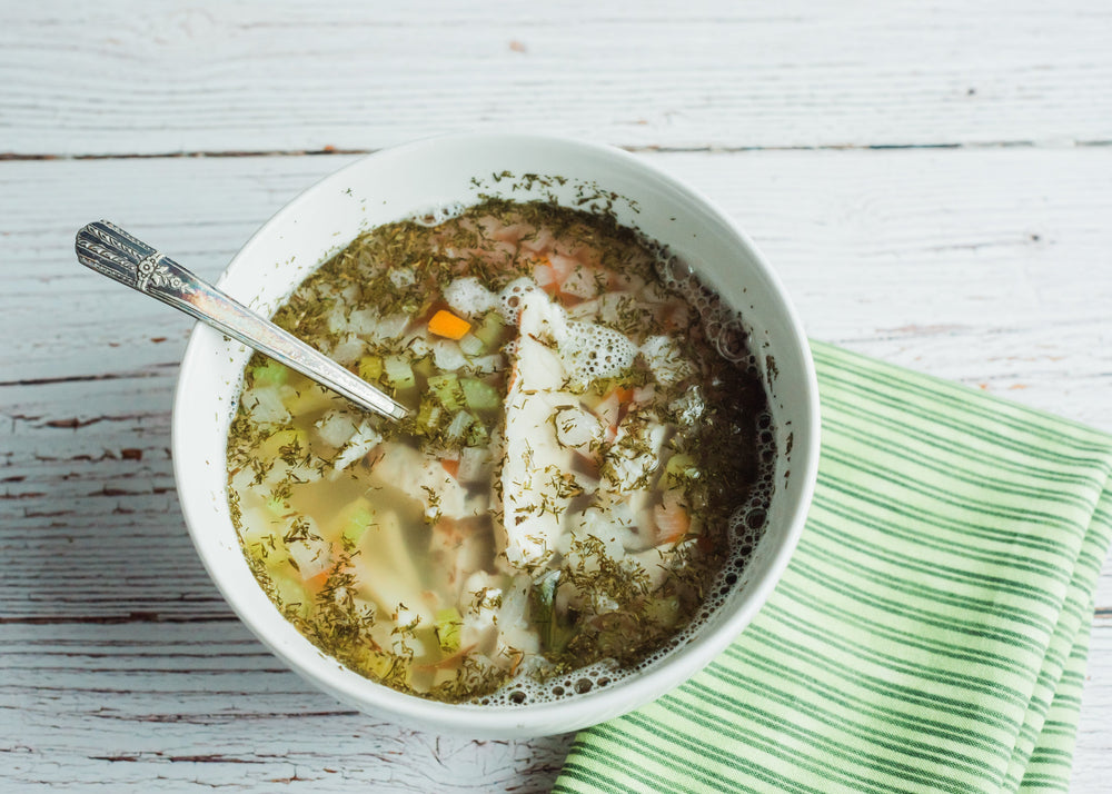 Lemon Dill Chicken Noodle Mason Jar Soup — Grab & Go / Freezer Meal