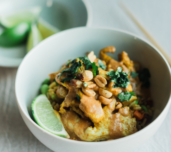 Chicken Satay w/ Thai Veggies & Grains — Grab & Go / freezer meal
