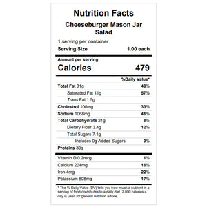 Cheeseburger Mason Jar Salad — June 18 or June 23