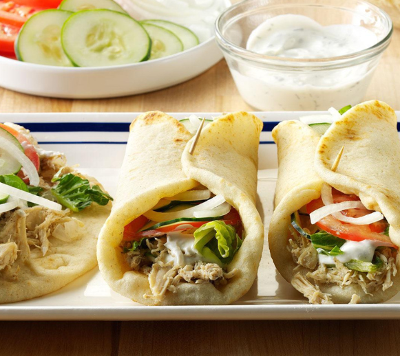 Greek Chicken (OR Falafel) Gyros — Grab & Go / freezer meal
