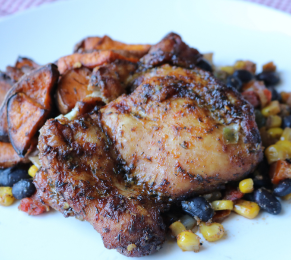 Jamaican Jerk Chicken Sheet Pan Dinner — Grab & Go / freezer meal