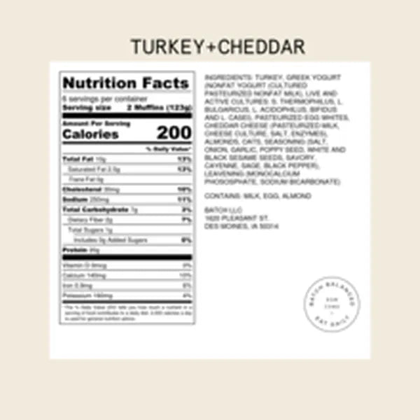 Turkey + Cheddar or Chocolate Peanut Butter or Lemon Muffin Batter by Batch Balanced — June 3
