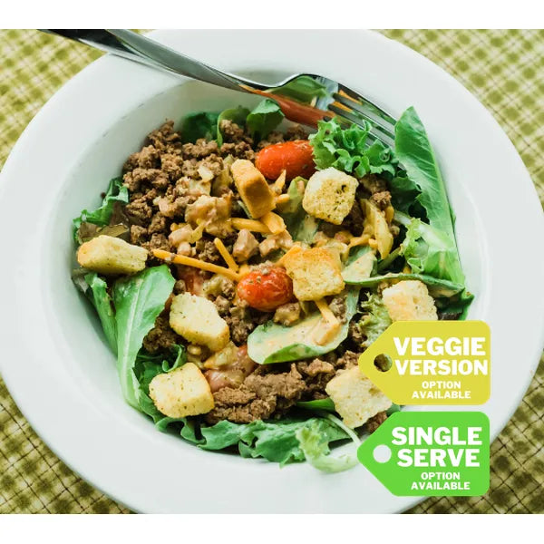 Cheeseburger Mason Jar Salad — June 18 or June 23