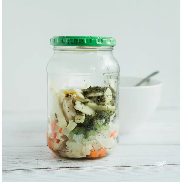 Lemon Dill Chicken Noodle Mason Jar Soup — Grab & Go / Freezer Meal