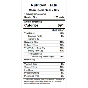 Charcuterie Snack Box — March 25 or March 30