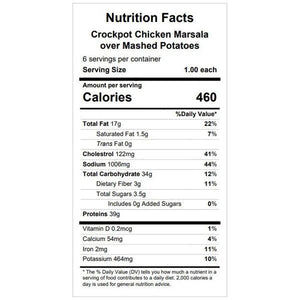 Crockpot Chicken Marsala over Mashed Potatoes — February 18 or February 23