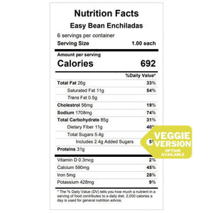 Easy Beef (or Bean) Enchiladas — January 5