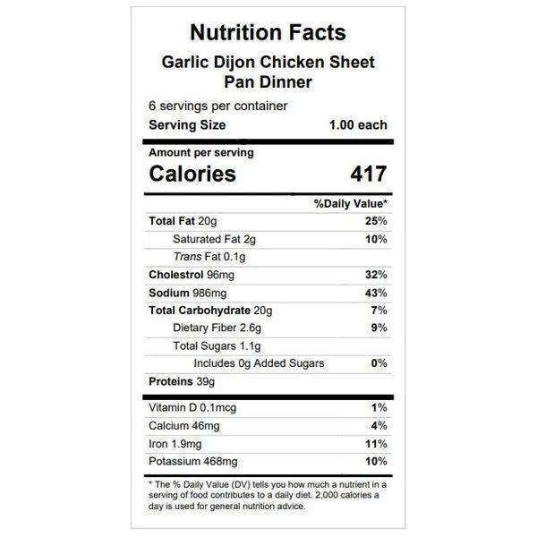 Garlic Dijon Salmon (OR Chicken) Sheet Pan Meal — March 25 or March 30