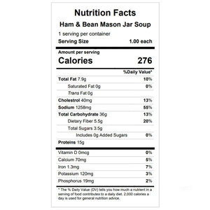 Ham & Bean Mason Jar Soup — Grab & Go / Freezer Meal