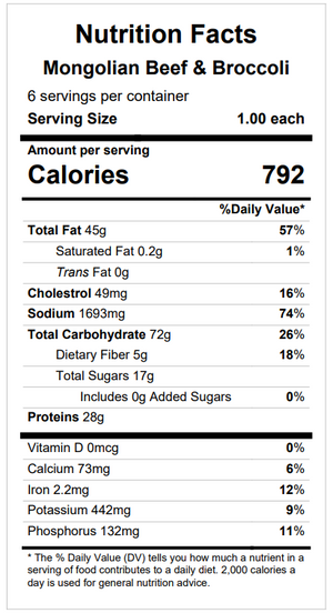 Mongolian Beef & Broccoli — December 17 or December 22