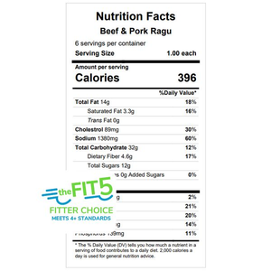 Beef & Pork Ragu — Grab & Go / freezer meal