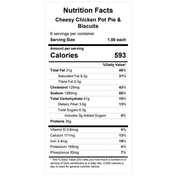 Cheesy Chicken Pot Pie & Biscuits — June 25 or June 30