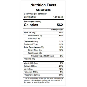 Chilaquiles (vegetarian option available) — August 6 or August 11