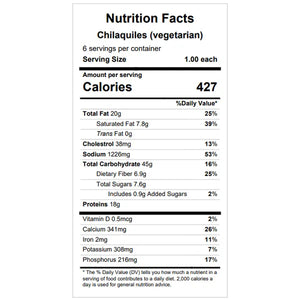 Chilaquiles (vegetarian option available) — August 6 or August 11