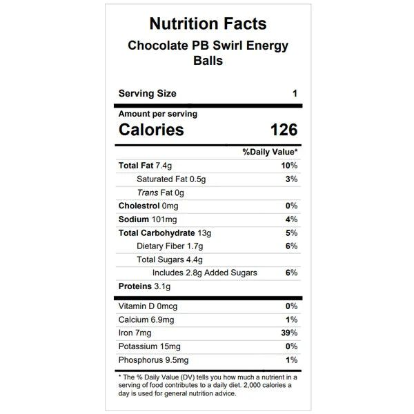 Monster / Chocolate PB Swirl Balls — June 24 or June 29