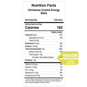 Monster / Christmas Cookie Energy Balls — December 17 or December 22