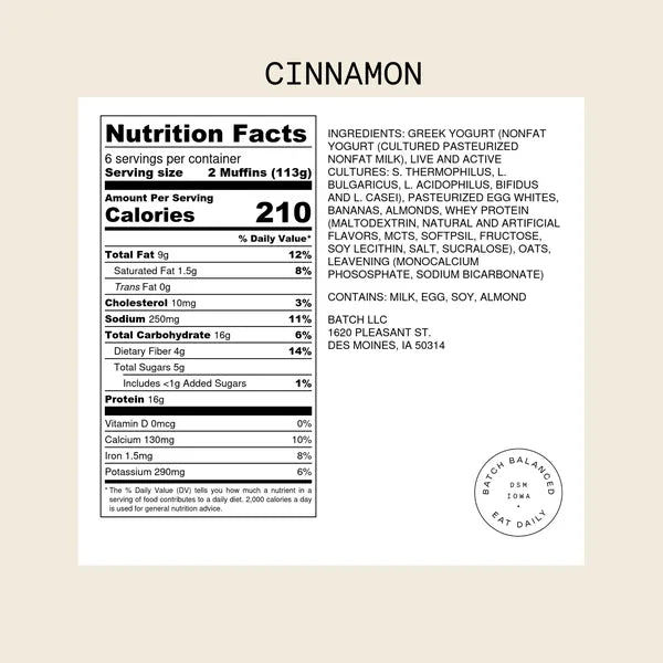 Turkey Tex-Mex or Chocolate Peanut Butter or Cinnamon Muffin Batter by Batch Balanced — September 17 or September 22