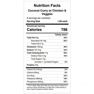 Coconut Curry w/ Chicken & Veggies — Grab & Go / freezer meal