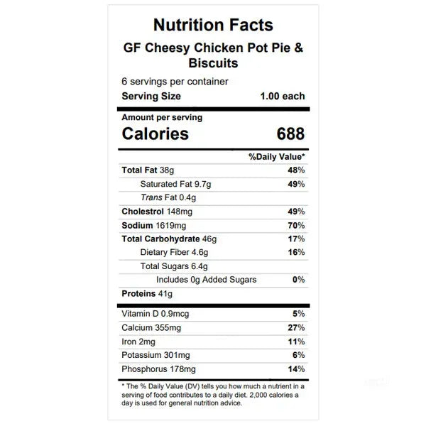 Cheesy Chicken Pot Pie & Biscuits — June 25 or June 30