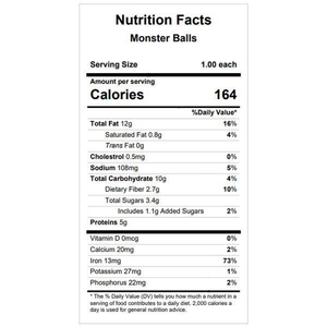 Monster / Chocolate PB Swirl Balls — March 25 or March 30