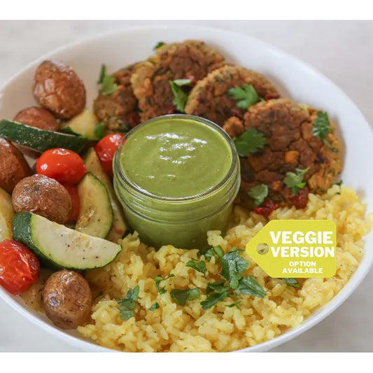 Vegan Pesto Roasted Veggies Bowl by New World Kitchen — March 4