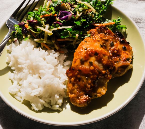 Asian-Glazed Chicken w/ Crunchy Salad — October 7 or October 12