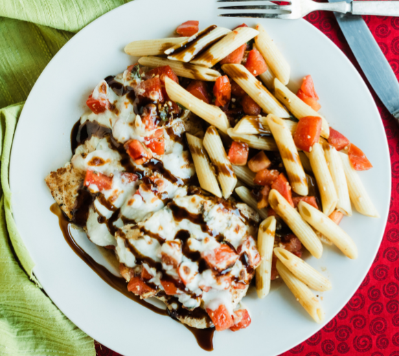 Iowa Girl Eats: Bruschetta Chicken Pasta — Grab & Go / freezer meal