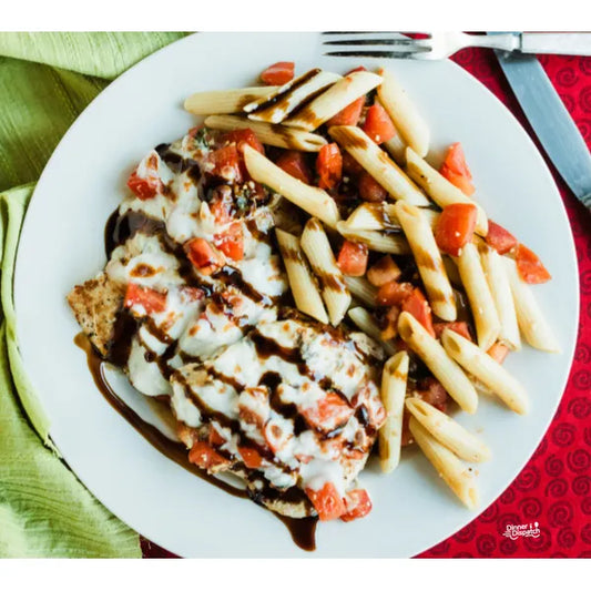 Iowa Girl Eats: Bruschetta Chicken Pasta — Grab & Go / freezer meal