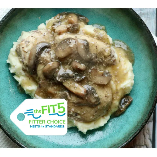 Crockpot Chicken Marsala over Mashed Potatoes — Grab & Go / freezer meal