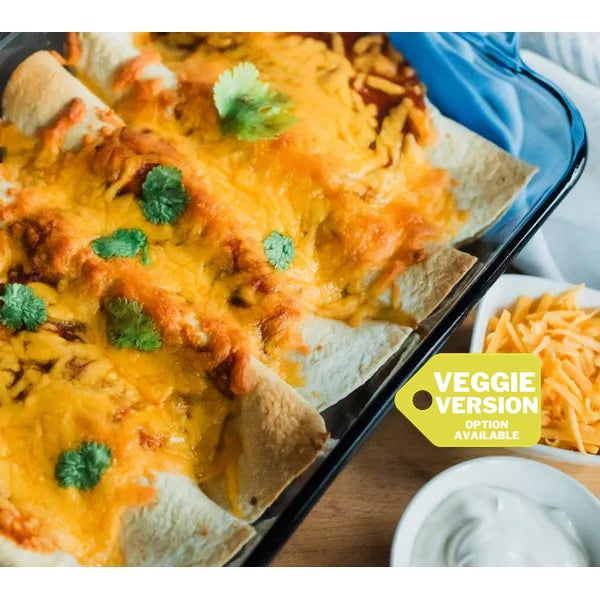 Easy Beef (or Bean) Enchiladas — January 5