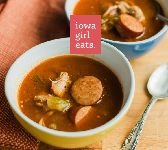 Iowa Girl Eats: Smoked Sausage & Chicken Gumbo — October 1 or October 6