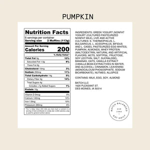 Ham + Swiss or Double Chocolate or Pumpkin Muffin Batter by Batch Balanced — September 10 or September 15