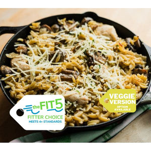 Chicken (or White Bean) Marsala Orzo Casserole — July 15 or July 20
