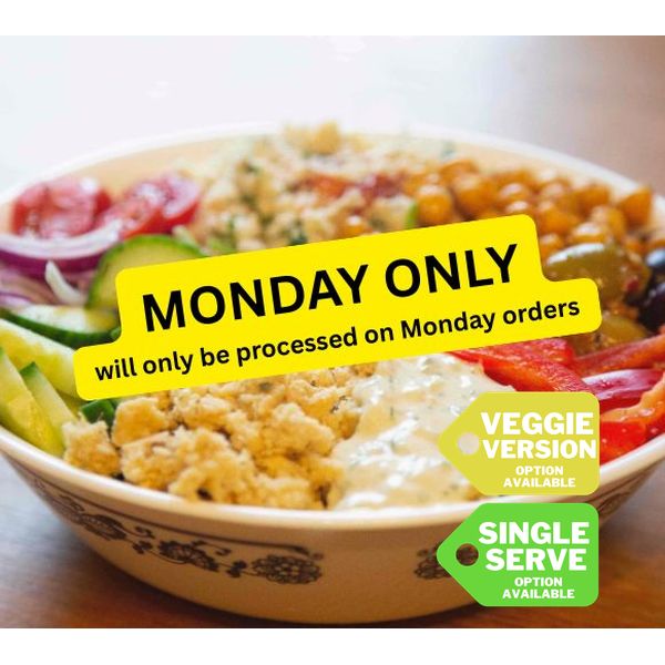 Vegan Mediterranean Salad Bowl by New World Kitchen — August 31 ONLY