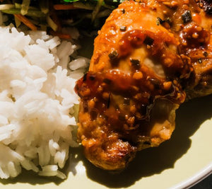 Asian Glazed Chicken w/ Stir Fry Veggies — Grab & Go / freezer meal