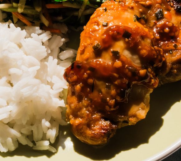 Asian Glazed Chicken w/ Stir Fry Veggies — Grab & Go / freezer meal