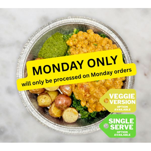 Vegan Indian Butter Chickpeas w/ Cumin Potatoes Bowl by New World Kitchen — August 17 ONLY