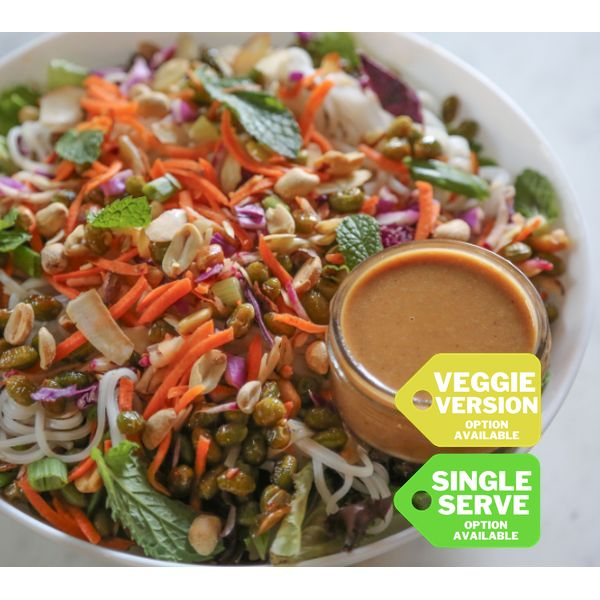 Vegan Peanut Crunch Noodle Bowl by New World Kitchen — March 2 only