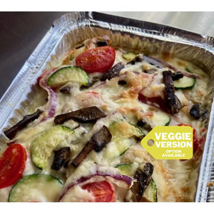 Spring Veggie Alfredo Focaccia by Little Buns Bakehouse — May 28 or June 2