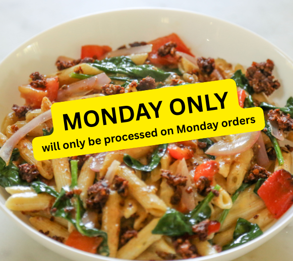 Vegan Sweet Corn Pasta w/ Butternut Chorizo Bowl by New World Kitchen — October 5 only