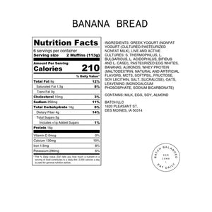 Turkey + Cheddar or Chocolate Peanut Butter or Banana Bread Muffin Batter by Batch Balanced — May 14 or May 19