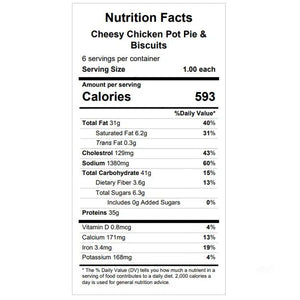 Cheesy Chicken Pot Pie & Biscuits —  Grab & Go / freezer meal