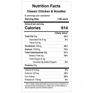 Classic Chicken & Noodles — Grab & Go / freezer meal