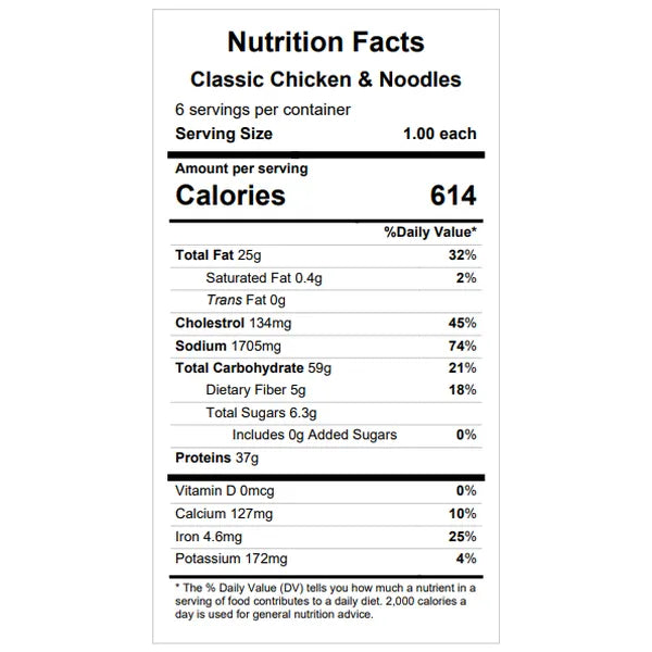 Classic Chicken & Noodles — June 4 or 9