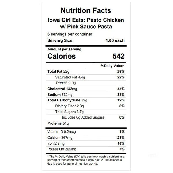 Iowa Girl Eats: Pesto Chicken w/ Pink Sauce Pasta — Grab & Go / freezer meal