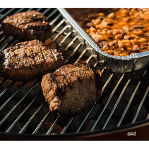 Garlic Truffle Steaks w/ Grilled Baked Beans — Grab & Go / freezer meal