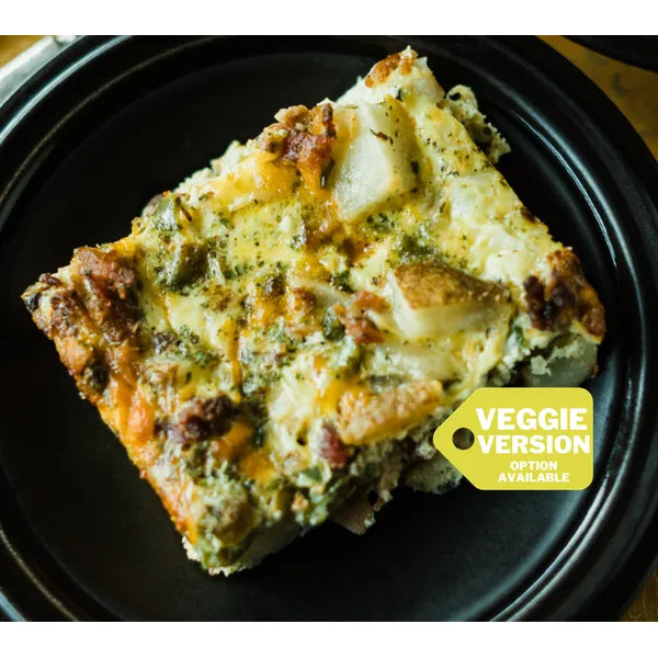 Breakfast Egg Bake (veggie version available) — November 13 or November 18