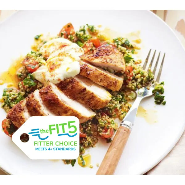 Buttery Grilled Chicken w/ Quinoa Tabbouleh Salad — August 13 or August 18