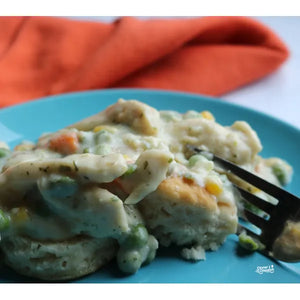 Cheesy Chicken Pot Pie & Biscuits —  Grab & Go / freezer meal