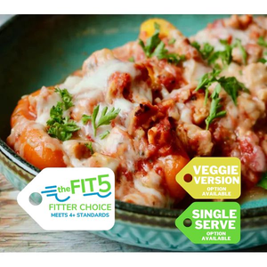 Chicken (or Vegetarian) Parmesan Stuffed Peppers — July 22 or July 27